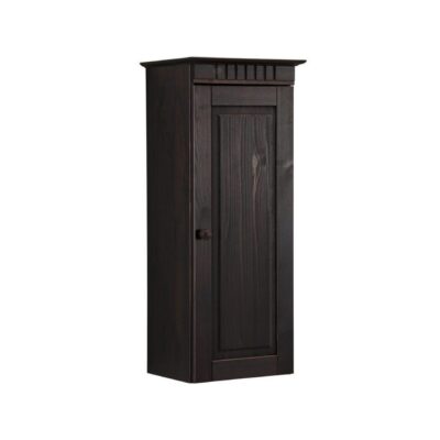 Medicinskåp Loft24 Väggskåp Cubrix 1 Dörr Havana/lack, Trädörr Brun -