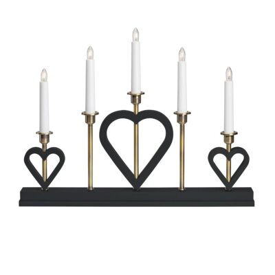 Melissa Adventsljusstake Svart