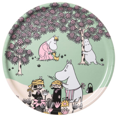 Moomin arabia Omtanke bricka 35 cm, grön