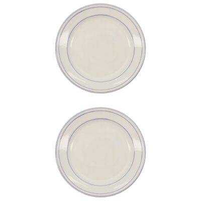 Nicolas vahé Bistro lunchtallrik 21 cm 2-pack, blå/vit
