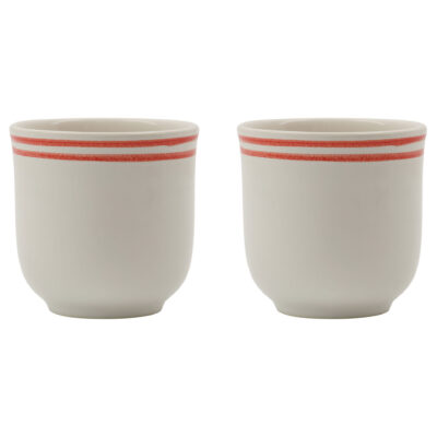 Nicolas vahé Bistro mugg 30 cl 2-pack, röd/vit