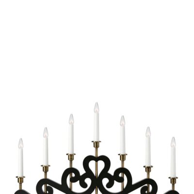 Nightfall Adventsljusstake Svart