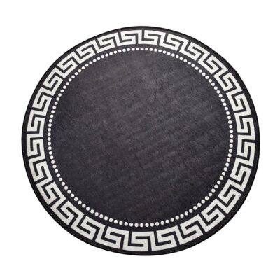 Orbarthe Matta Rund 100 cm - Flerfärgad/Sammet