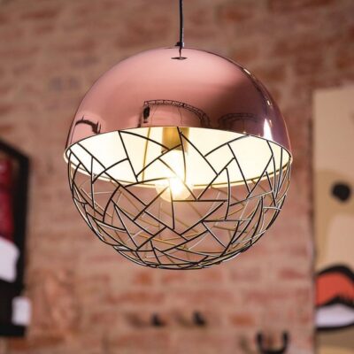 Padma Taklampa 35 cm - Koppar