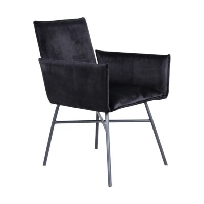 Petra Karmstol - Sammet/Svart