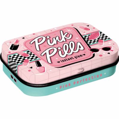 Pillerask Pink Pills - med mintpastiller
