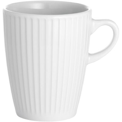 Pillivuyt Vit Plissé mugg