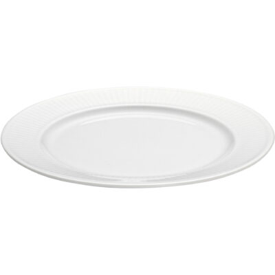 Pillivuyt Vit Plissé tallrik, Ø 17 cm.