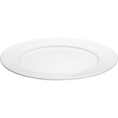 Pillivuyt Vit Plissé tallrik, Ø 22 cm.