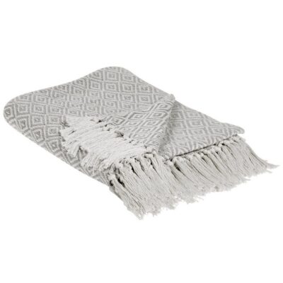 Pläd Mityal Beige/grå - Beige/grå