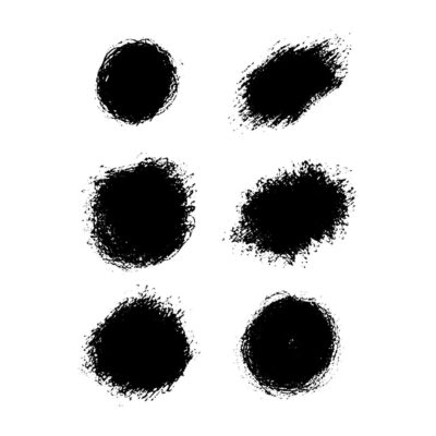 Poster Dots 70x100 cm - Vit