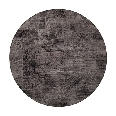 Rustiikki Matta Rund 133 cm Svart - Vm Carpet