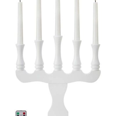 Rydboholm Adventsljusstake Vit Batteridriven