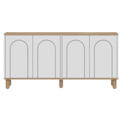 Salven Skulptur 150x73 cm - Ek/Vit