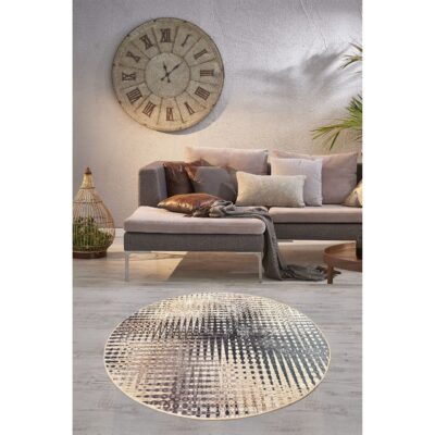 Samruna Matta Rund 100 cm - Flerfärgad/Sammet