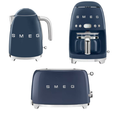 Smeg Kaffebryggare, brödrost & vattenkokare, navy blue