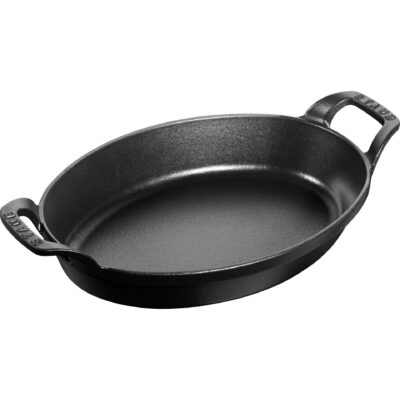 Staub Oval Form/Fat Svart 24 cm 1 l