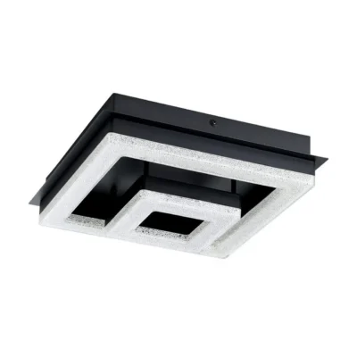 Taklampa Eglo Fradelo 1 240x240 mm - Svart/Grå