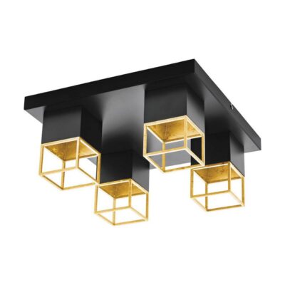 Taklampa Eglo Montebaldo - Svart/Guld