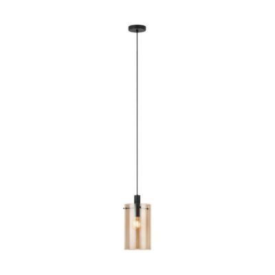 Takpendel Eglo Polverara Svart/Amber 1 Lampa - 1 Lampa