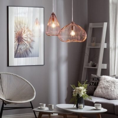 Tordino Taklampa 38 cm - Koppar