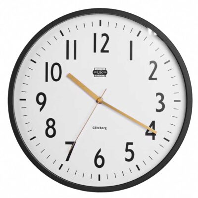 Väggklocka Göteborg Ø 35 cm Svart