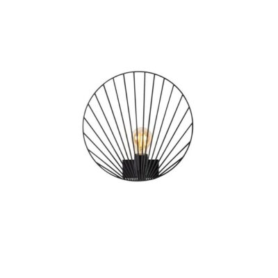 Vägglampa Braneth Svart - Svart