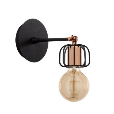 Vägglampa Griffin Inramad Svart - Svart