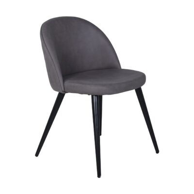 Velvet Stitches Matstol - Grå/Svart