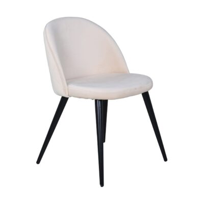 Velvet Stitches Matstol - Svart