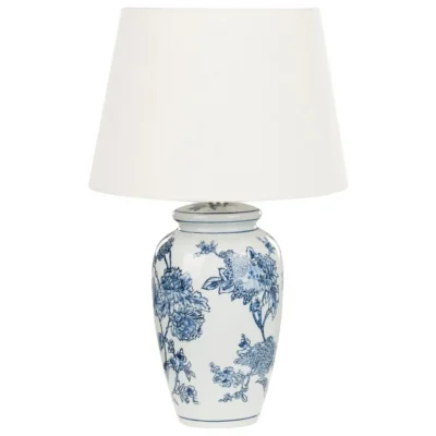 Virhal Bordslampa 54 cm E27 - Vit/Blå